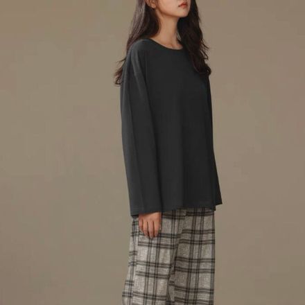 pajama set with plaid pants